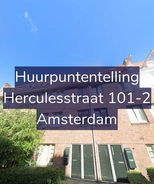 Foto gevel Huurpuntentelling voor Herculesstraat 101-2, Amsterdam