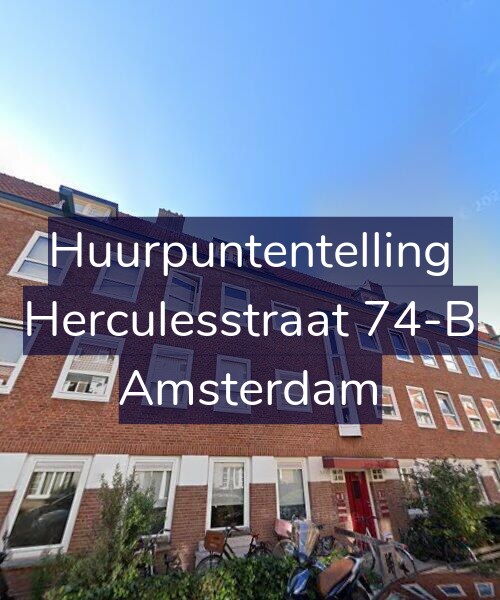 Foto gevel Huurpuntentelling voor Herculesstraat 74-B, Amsterdam