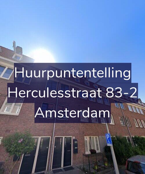Foto gevel Huurpuntentelling voor Herculesstraat 83-2, Amsterdam