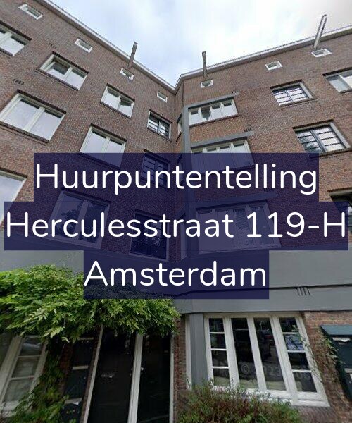 Foto gevel Huurpuntentelling voor Herculesstraat 119-H, Amsterdam