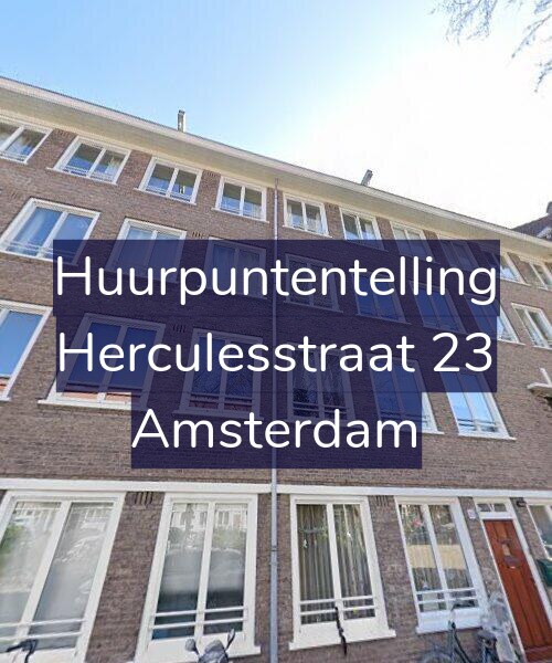Foto gevel Huurpuntentelling voor Herculesstraat 23, Amsterdam