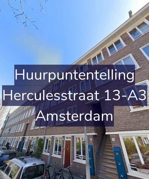 Foto gevel Huurpuntentelling voor Herculesstraat 13-A3, Amsterdam