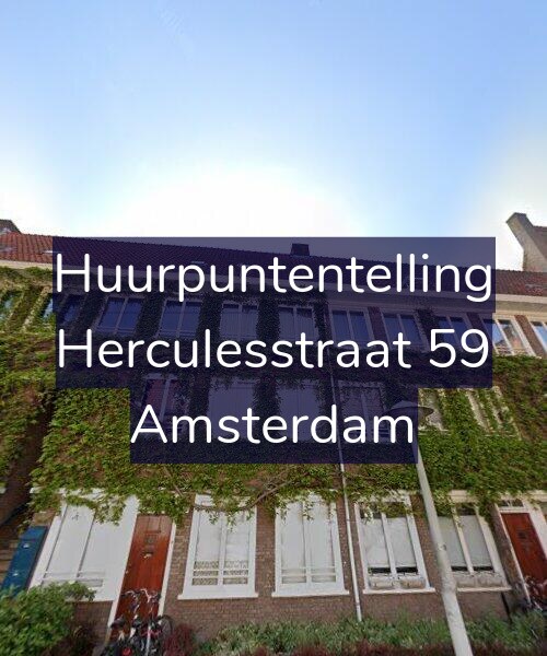 Foto gevel Huurpuntentelling voor Herculesstraat 59, Amsterdam