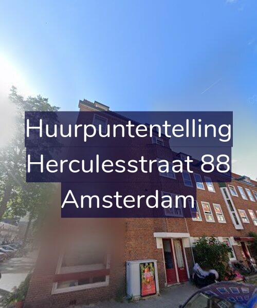 Foto gevel Huurpuntentelling voor Herculesstraat 88, Amsterdam