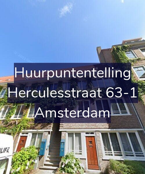 Foto gevel Huurpuntentelling voor Herculesstraat 63-1, Amsterdam