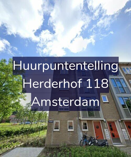 Foto gevel Huurpuntentelling voor Herderhof 118, Amsterdam