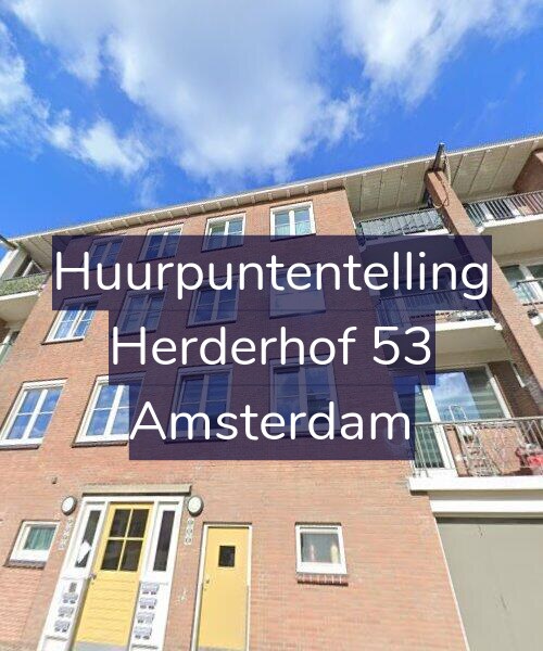 Foto gevel Huurpuntentelling voor Herderhof 53, Amsterdam