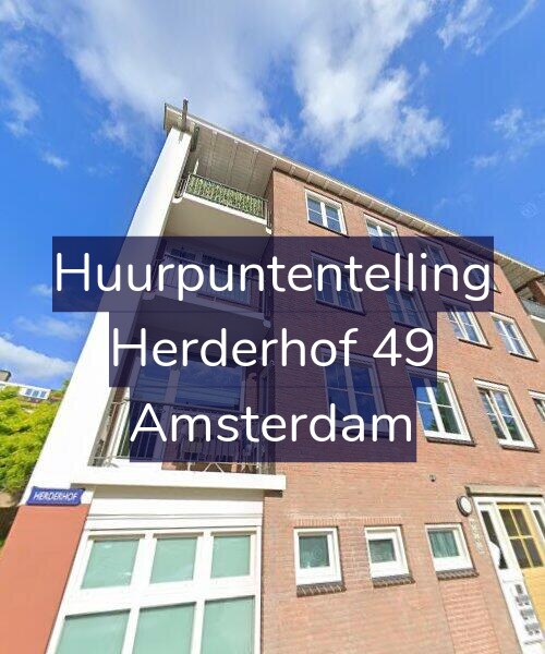 Foto gevel Huurpuntentelling voor Herderhof 49, Amsterdam