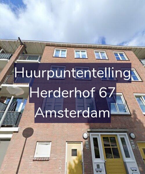Foto gevel Huurpuntentelling voor Herderhof 67, Amsterdam