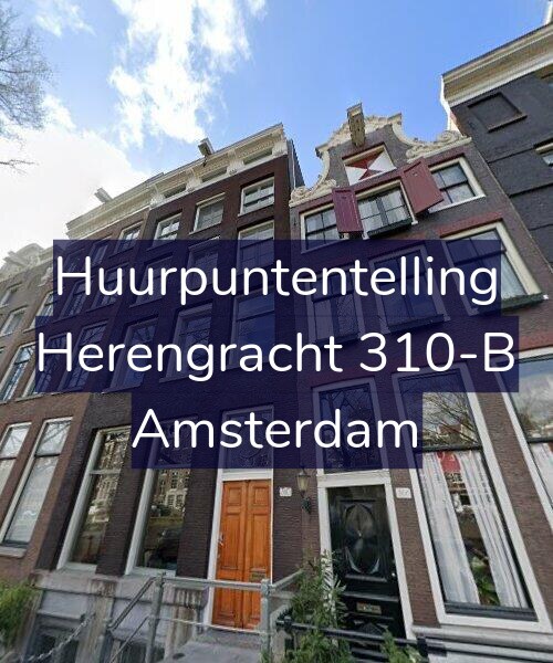 Foto gevel Huurpuntentelling voor Herengracht 310-B, Amsterdam