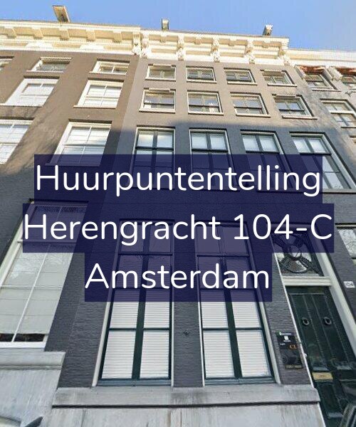 Foto gevel Huurpuntentelling voor Herengracht 104-C, Amsterdam