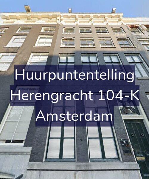 Foto gevel Huurpuntentelling voor Herengracht 104-K, Amsterdam