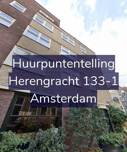 Foto gevel Huurpuntentelling voor Herengracht 133-1, Amsterdam