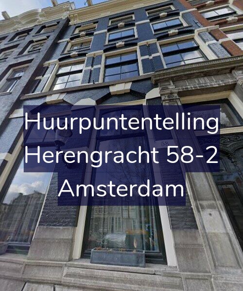 Foto gevel Huurpuntentelling voor Herengracht 58-2, Amsterdam