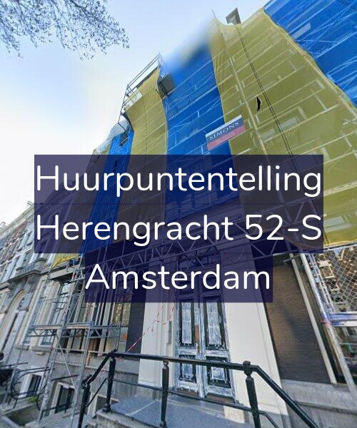 Foto gevel Huurpuntentelling voor Herengracht 52-S, Amsterdam