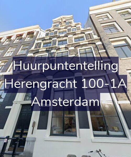 Foto gevel Huurpuntentelling voor Herengracht 100-1A, Amsterdam