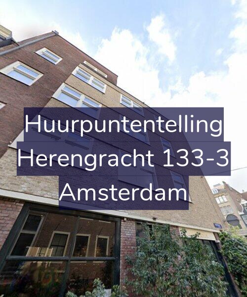 Foto gevel Huurpuntentelling voor Herengracht 133-3, Amsterdam