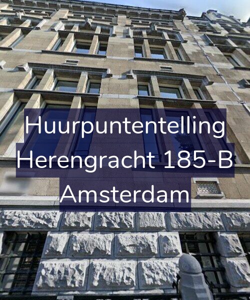 Foto gevel Huurpuntentelling voor Herengracht 185-B, Amsterdam