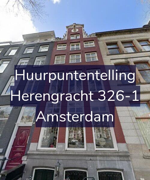 Foto gevel Huurpuntentelling voor Herengracht 326-1, Amsterdam