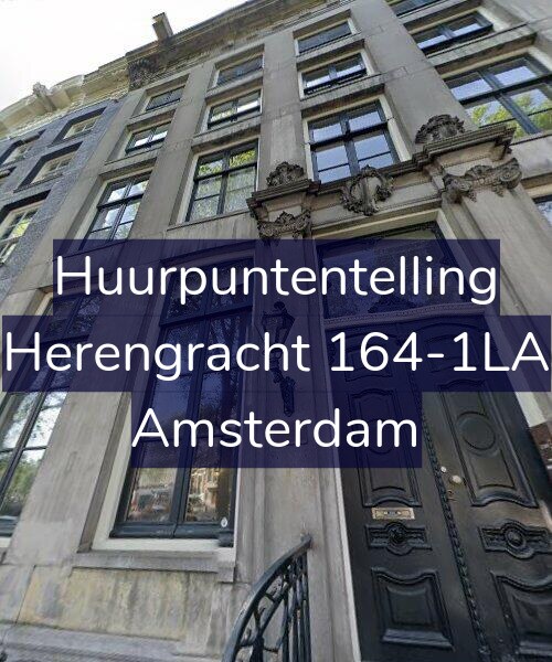 Foto gevel Huurpuntentelling voor Herengracht 164-1LA, Amsterdam