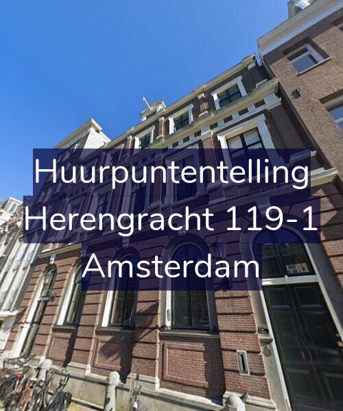 Foto gevel Huurpuntentelling voor Herengracht 119-1, Amsterdam