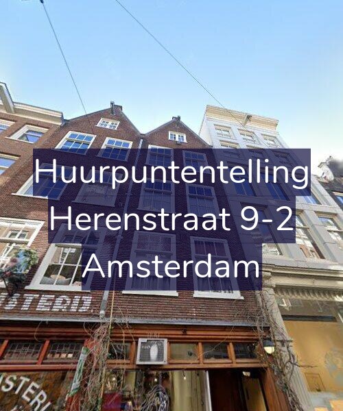 Foto gevel Huurpuntentelling voor Herenstraat 9-2, Amsterdam