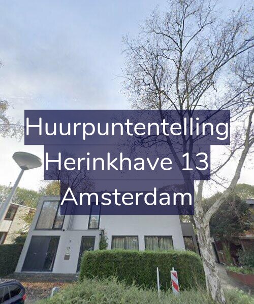 Foto gevel Huurpuntentelling voor Herinkhave 13, Amsterdam
