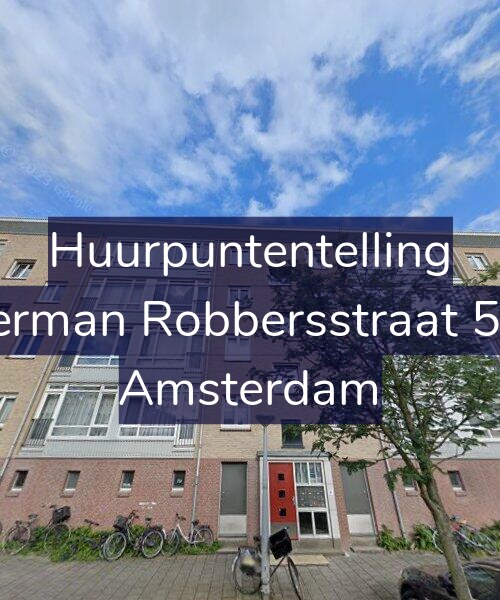 Foto gevel Huurpuntentelling voor Herman Robbersstraat 5-1, Amsterdam
