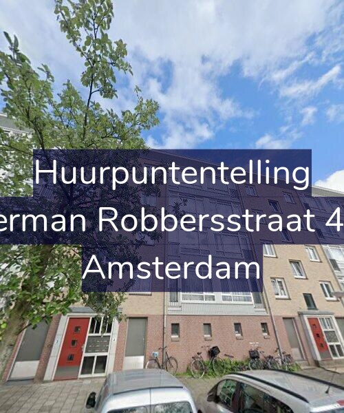 Foto gevel Huurpuntentelling voor Herman Robbersstraat 4-1, Amsterdam