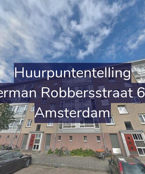 Foto gevel Huurpuntentelling voor Herman Robbersstraat 6-2, Amsterdam