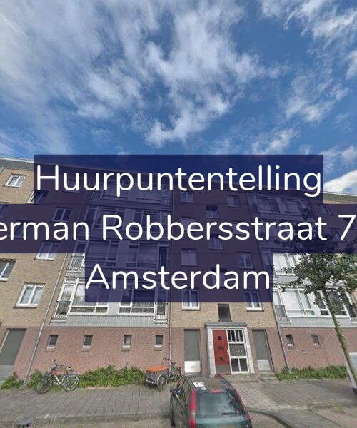 Foto gevel Huurpuntentelling voor Herman Robbersstraat 7-3, Amsterdam