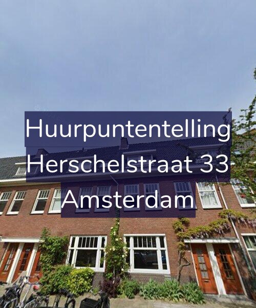 Foto gevel Huurpuntentelling voor Herschelstraat 33, Amsterdam