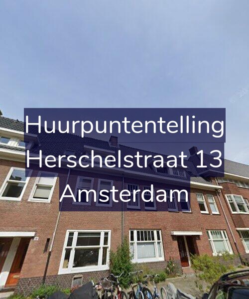 Foto gevel Huurpuntentelling voor Herschelstraat 13, Amsterdam