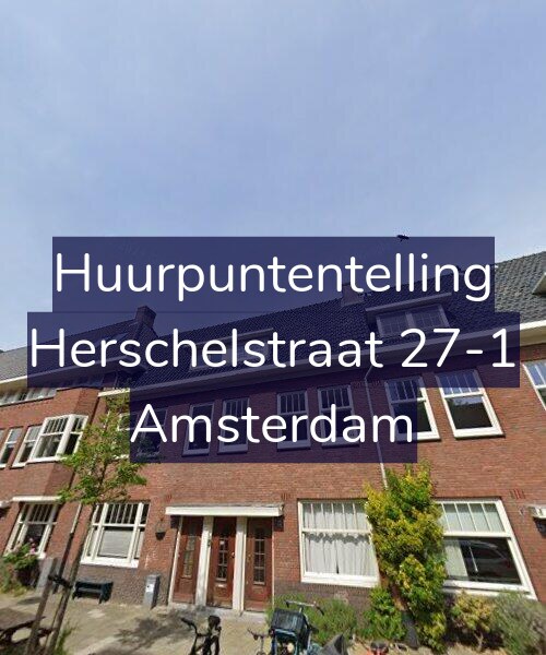 Foto gevel Huurpuntentelling voor Herschelstraat 27-1, Amsterdam