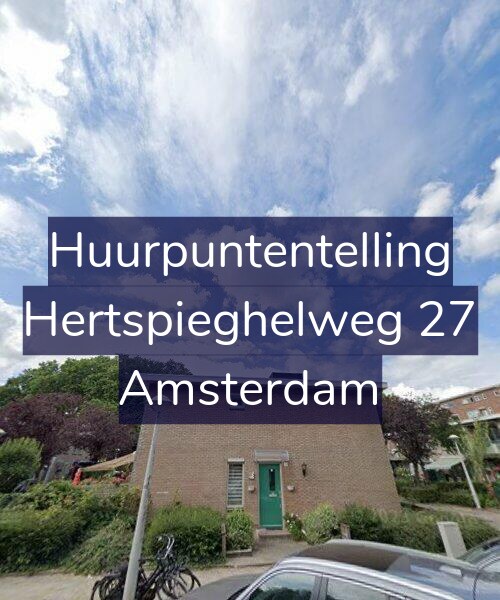 Foto gevel Huurpuntentelling voor Hertspieghelweg 27, Amsterdam