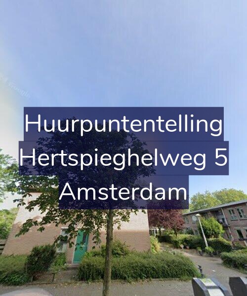 Foto gevel Huurpuntentelling voor Hertspieghelweg 5, Amsterdam