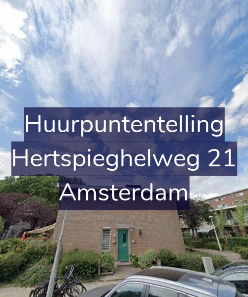 Foto gevel Huurpuntentelling voor Hertspieghelweg 21, Amsterdam