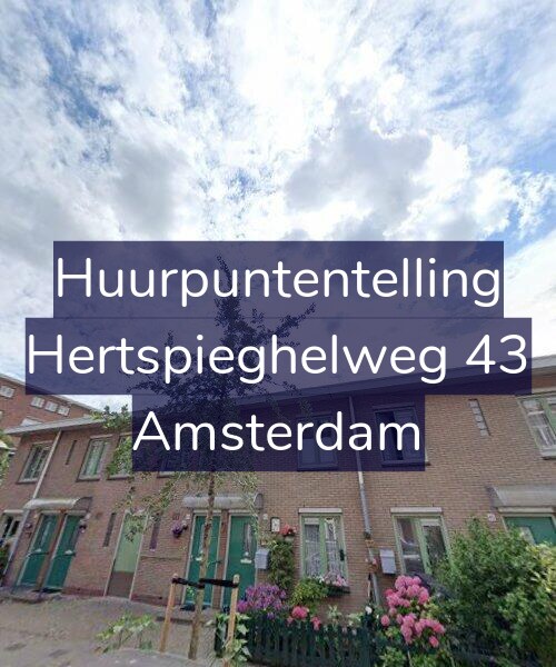 Foto gevel Huurpuntentelling voor Hertspieghelweg 43, Amsterdam