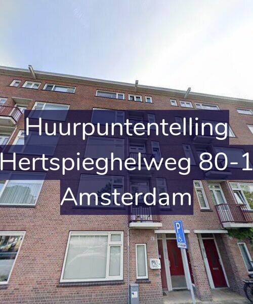 Foto gevel Huurpuntentelling voor Hertspieghelweg 80-1, Amsterdam