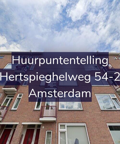 Foto gevel Huurpuntentelling voor Hertspieghelweg 54-2, Amsterdam