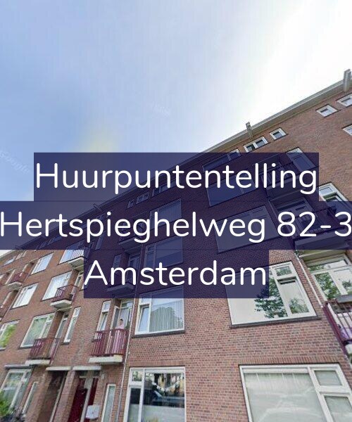 Foto gevel Huurpuntentelling voor Hertspieghelweg 82-3, Amsterdam
