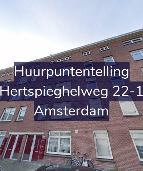Foto gevel Huurpuntentelling voor Hertspieghelweg 22-1, Amsterdam
