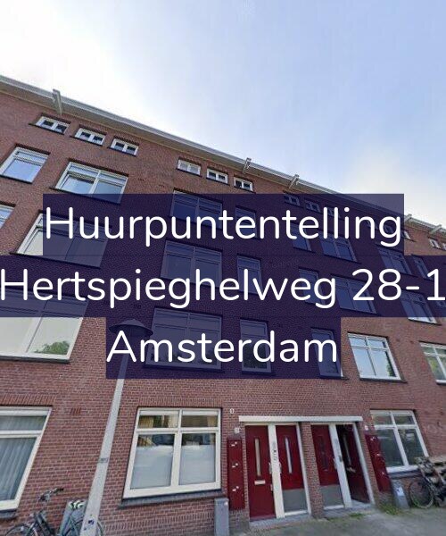 Foto gevel Huurpuntentelling voor Hertspieghelweg 28-1, Amsterdam