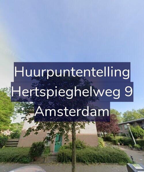 Foto gevel Huurpuntentelling voor Hertspieghelweg 9, Amsterdam
