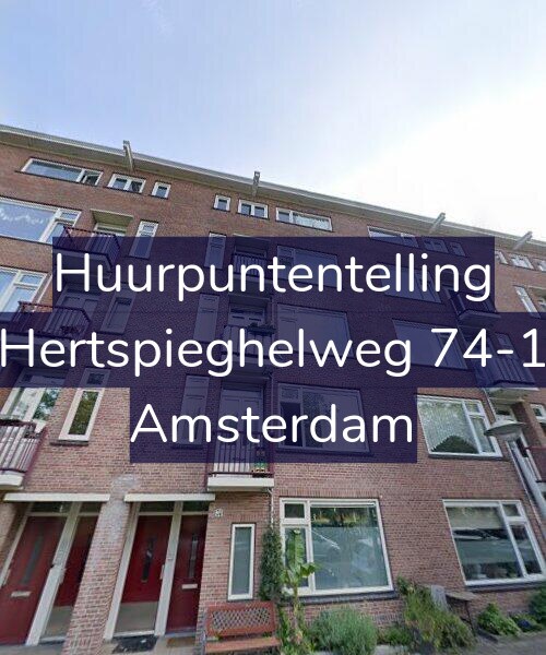 Foto gevel Huurpuntentelling voor Hertspieghelweg 74-1, Amsterdam