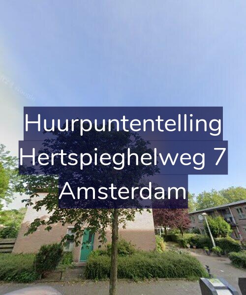 Foto gevel Huurpuntentelling voor Hertspieghelweg 7, Amsterdam