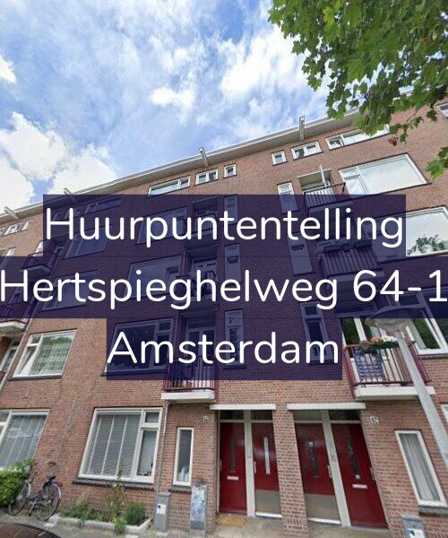 Foto gevel Huurpuntentelling voor Hertspieghelweg 64-1, Amsterdam