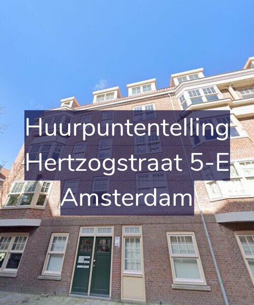Foto gevel Huurpuntentelling voor Hertzogstraat 5-E, Amsterdam