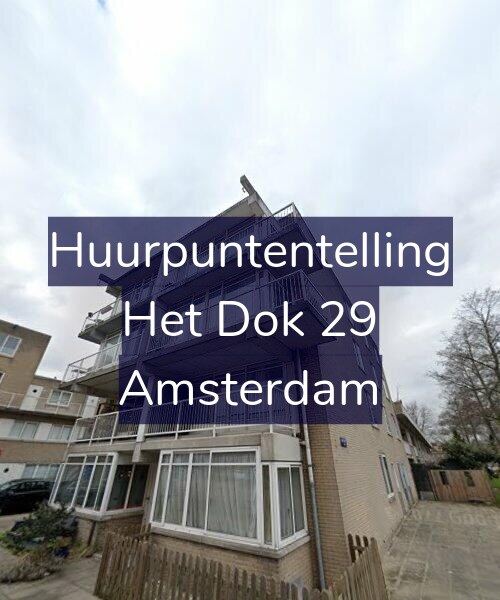 Foto gevel Huurpuntentelling voor Het Dok 29, Amsterdam
