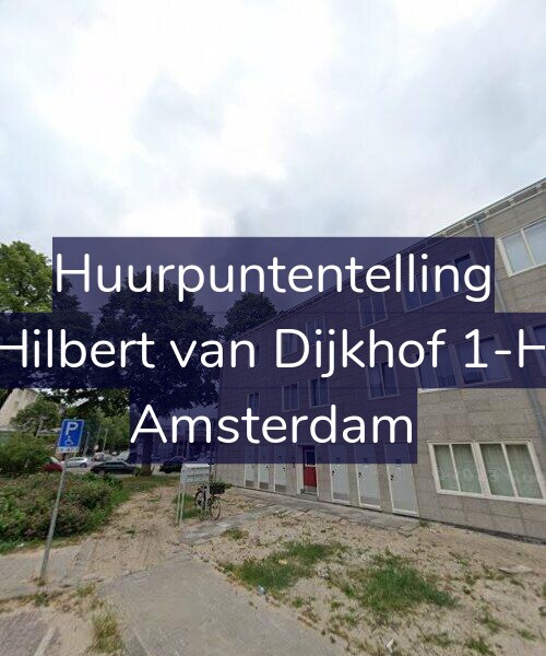 Foto gevel Huurpuntentelling voor Hilbert van Dijkhof 1-H, Amsterdam